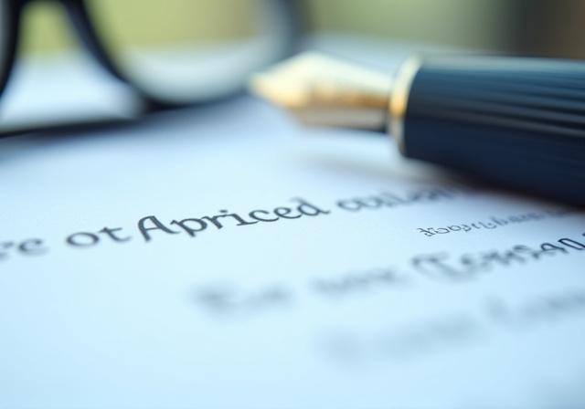 Legal documents and a fountain pen